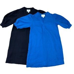 Lilly Pulitzer, Mialeigh Linen Dresses Bundle, V Neck, Elbow Length Sleeves 00